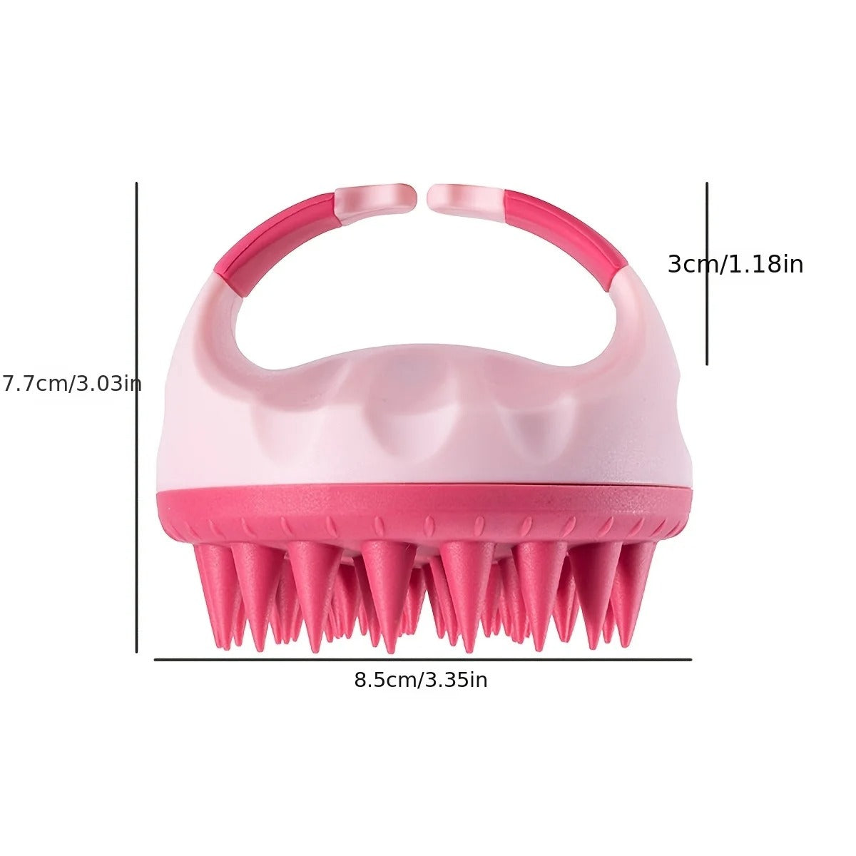 Handheld silicone shower brush