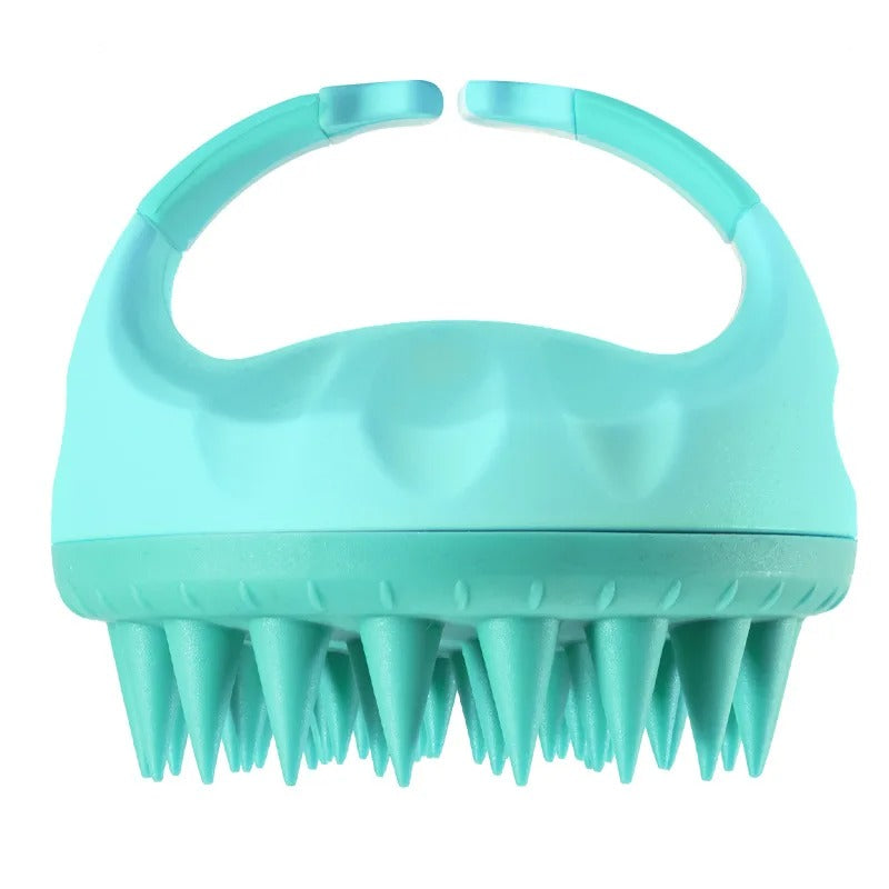 Handheld silicone shower brush